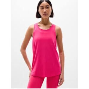 Athleta Pink Open Back Tank Top Size Small Athletic Workout Yoga Top